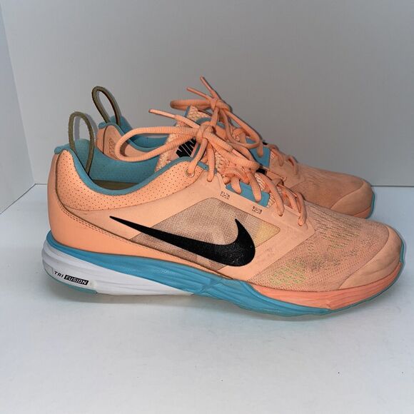 Nike Tri Fusion Run Womens Running Shoes 749176-800‎ Orange  Sz 11 - Picture 2 of 6